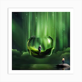 Man  In A Bowl Art Print