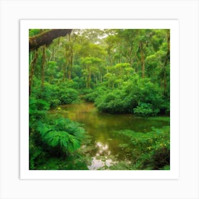 Leonardo Diffusion Xl Pictures Of Nature In The Amazon Forest 0 Art Print