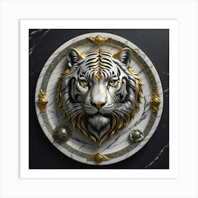 Tiger Head 3d Art Print