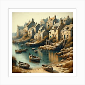 Scottish Village Art Print