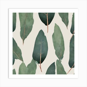 Eucalyptus Leaf Abstract Art Print 2 Art Print