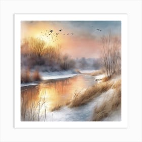 Winter Landscape Art Print