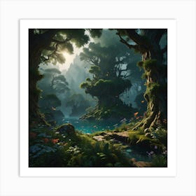 Fantasy Forest 10 Art Print