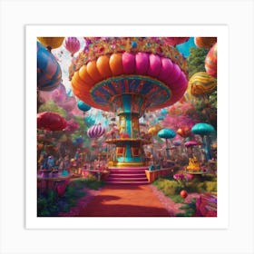 Candy world #1 Art Print