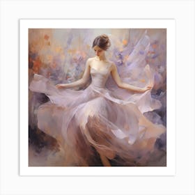 Spectral Elegance in Watercolor Art Print