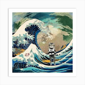 A Creative And Colorful Fusion Of The Great Wave O G4i A3dkt3ai 6jmkvxgzg Hpyh8ugsrniunbfyodcblq Art Print