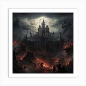 Dark Fantasy Castle Art Print