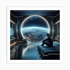 Futuristic Bedroom 2 Art Print