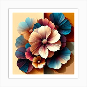 Paper Flowers 1 Art Print
