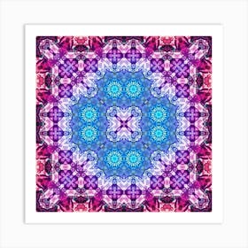 Abstract Pattern Purple Glow 5 Art Print