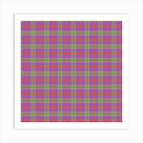 Plaid Fabric 89 Art Print