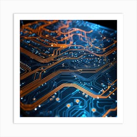 Circuit Board 3 Art Print