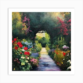 Into The Garden (1) Art Print