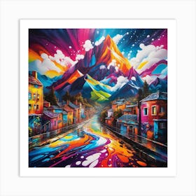 'The City In The Sky' Art Print