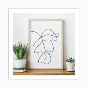 Abstract Line Art Print Painting(2) Art Print