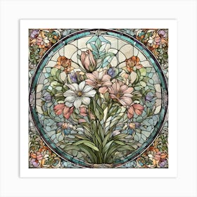 Tiffany Stained Glass Art Print