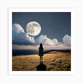 Full Moon Art Print