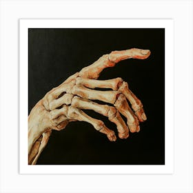 Skeleton Hand 4 Art Print