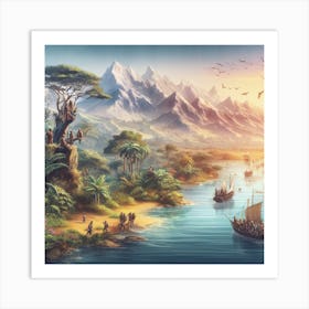 Egyptian Civilization Art Print