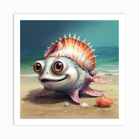 Mermaid Sea Creature Art Print