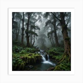 Misty Forest 3 Art Print