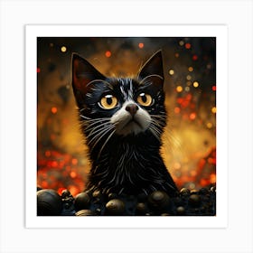 Feline Fusion Fantasy Art Print