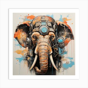 Elephant - Steampunk Art Print