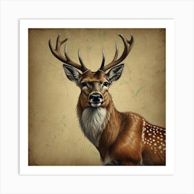 Deer Portrait 7 Art Print