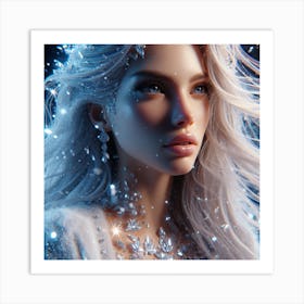 Snow Girl Art Print