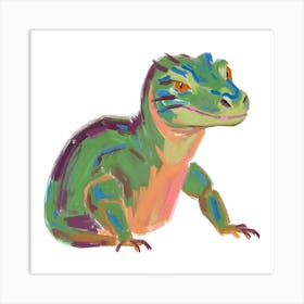 Komodo Dragon Lizard 08 Art Print