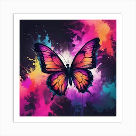 Butterfly Painting 223 Art Print