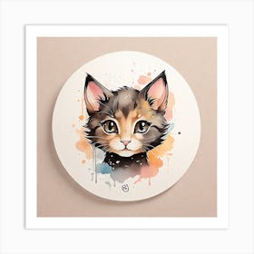 Cute Kitten Art Print