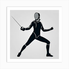 Fencer Art Print