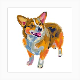 Pembroke Welsh Corgi 01 Art Print