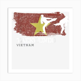 Womens Taekwondo Vietnam Combat Sports Martial Arts Art Print