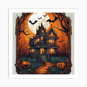 Haunted House Art Print