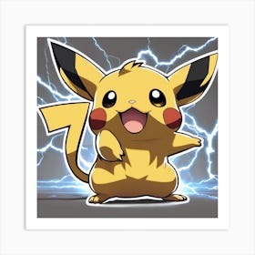 Pokemon Pikachu 17 Art Print