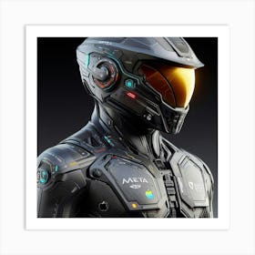 Futuristic Space Suit 19 Art Print