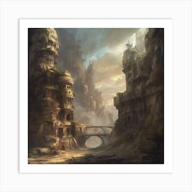 Fantasy City 118 Art Print