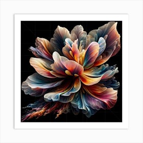 Abstract Flower 6 Art Print