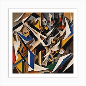 Abstract Composition By Person Art Print