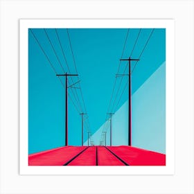 Red And Blue Art Print