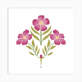 Pink Flowers Art Print