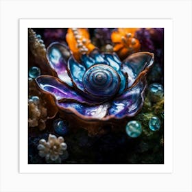 Seashells And Pearls Art Print