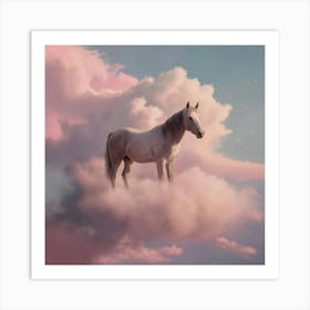 Horse In The Clouds 14 Art Print