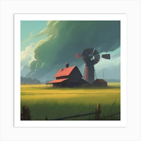 Windmill Art Print