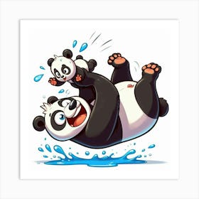 Panda Bears 2 Art Print