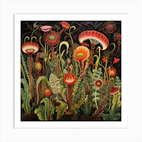 Carnivorous Plants Garden 1 Art Print