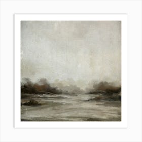 Overcast Day on the River Art Print