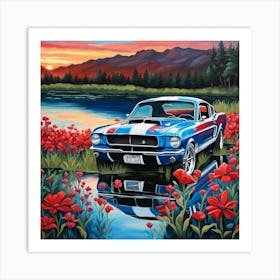 Ford Mustang 11 Art Print